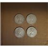 Image 2 : 4 Canada silver quarters 1965