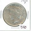 Image 1 : 1922 P Peace silver dollar 90%