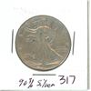 Image 1 : 1941 Walking Liberty 50 cents 90% silver