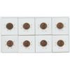Image 2 : 8 - Canadian 1 Cent Coins (1990, 1991, 2-1992, 1993, 1994, 2-1995)