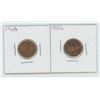 Image 1 : 1956 & 1968 Canadian 1 Cent Coins