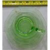 Image 4 : Uranium Glass Teacup & Saucer
