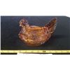 Image 1 : gold glass hen on a nest