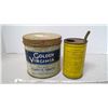 Image 1 : Antique Golden Virginia Tobacco and Coleman Lighter Fluid Cans