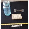 Image 1 : Mason Jar & Glass Door Knob & Knife Holders