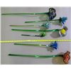 Image 1 : Glass Flowers - Long Stemmed - 7