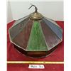 Image 1 : 2 X Stained Glass Hanging Lamp Shades - 1 Damaged (See Pics)