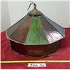 Image 2 : 2 X Stained Glass Hanging Lamp Shades - 1 Damaged (See Pics)