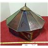 Image 4 : 2 X Stained Glass Hanging Lamp Shades - 1 Damaged (See Pics)