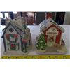 Image 6 : Christmas Lot - Lights, Window Decals, Figurines