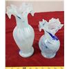Image 1 : 2 Vintage Glass Vases