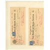Image 2 : 1937 Four Personalized Bank Cheques