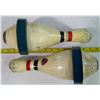 Image 2 : 2x Vintage Bowling Pins Sportsman Bowl, Prince Albert