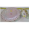 Image 2 : Pickle Dish & Russian dinner plate by Robert Haviland & C. Parlon is in the stunning Empress Elizabe