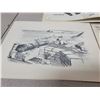 Image 2 : Old paper lot, pictures, stories of great lives book, discover Canada prints and more