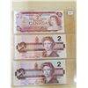 Image 1 : 3 x bank of Canada two dollars (1-1974, 2-1986)