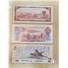 Image 2 : 3 x bank of Canada two dollars (1954, 1974, 1986)