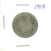 Image 1 : 1918 Canadian Silver 25 Cents