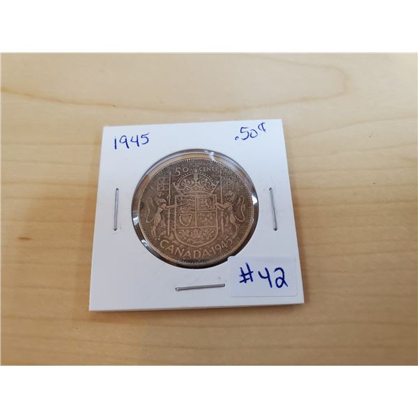 1945 Canadian 50 cents
