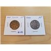 Image 1 : 1900 + 1902 Canadian 25 cents