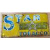 Image 1 : TIN "STAR TOBACCO" SIGN 2"X1"