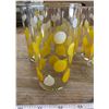 Image 3 : SET OF 6 YELLOW POLKA DOT GLASSES