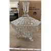 Image 1 : CUT GLASS COVERED CANDY DISH
