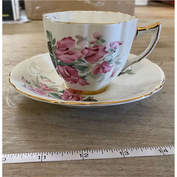 ROYAL LONDON TEACUP AND SAUCER