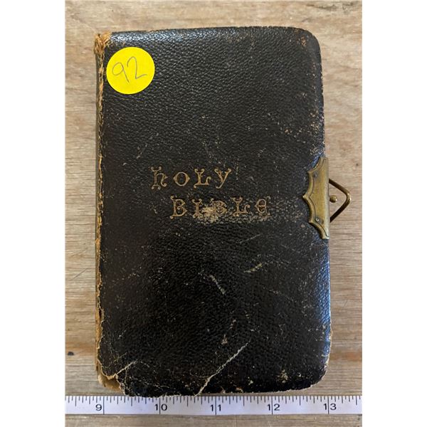 1887 KING JAMES  BIBLE W/BRASS CLASP