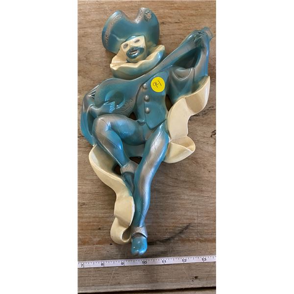 VINTAGE "COURT JESTER" CHALKWARE SCULPTURE