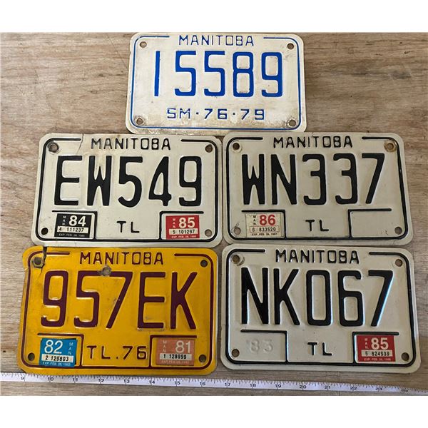 5 MANITOBA TREALIER  PLATES
