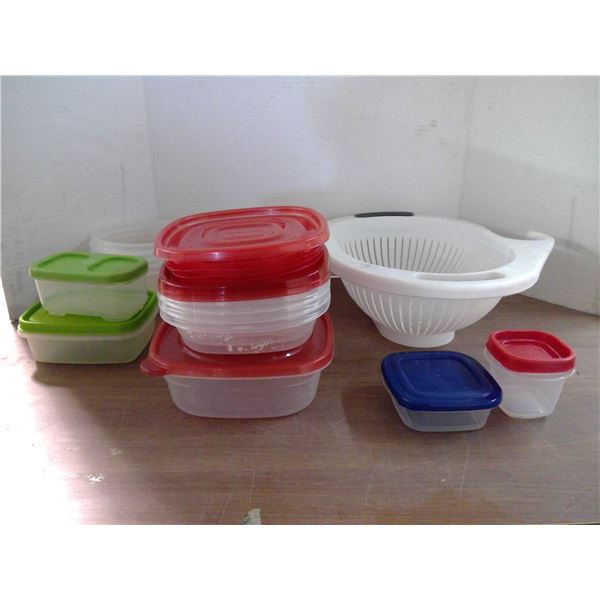 Colander and Tupperware