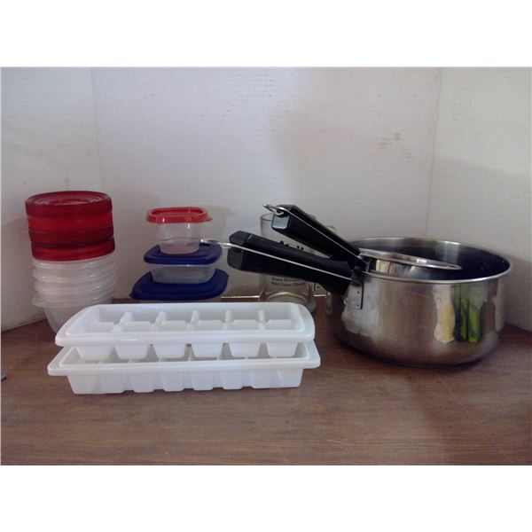 Lagostina Pots, Tupperware, Scissors , Mug