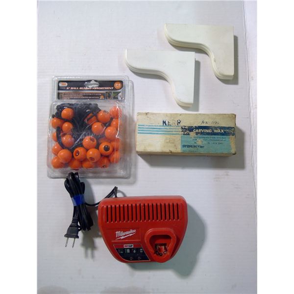 Carving Wax, Milwaukee Charger, Bungee Chords