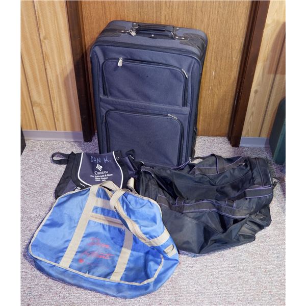 Lot of Suitcase & Carry On + Misc. Bags
