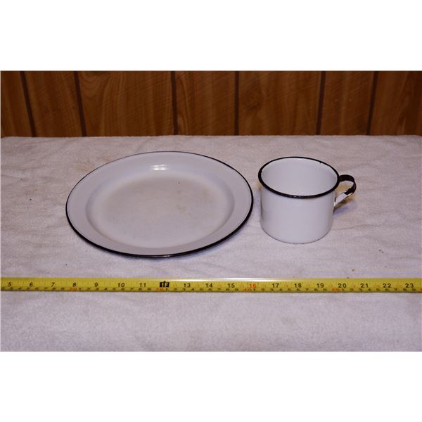 Enamel Plate + Cup