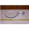 Image 1 : Enamel Plate + Cup