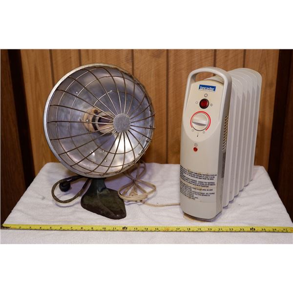 Vintage Electric Radiant Heater + Electric Oil Heater