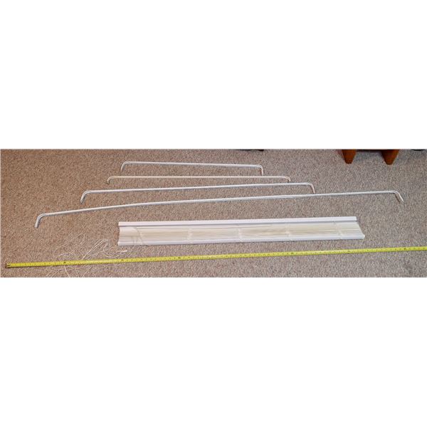 Vertical Blind + 4 Misc. Curtain Rods
