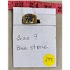 Image 1 : Size 9 Blue Stone Ring