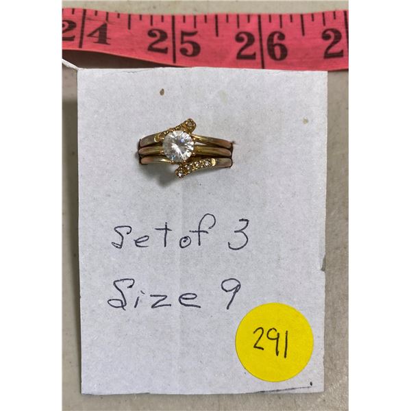 Size 9 "Set Of 3" Rings