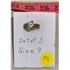 Image 1 : Size 9 "Set Of 3" Rings