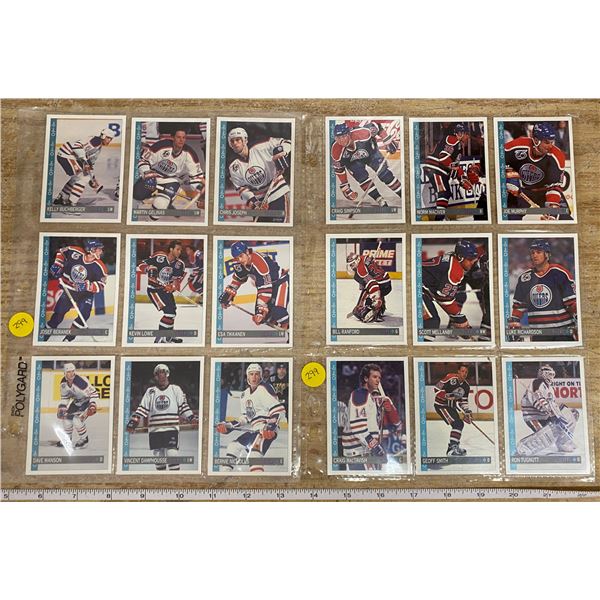 Lot Of 18 Hockey Cards (Oilers)