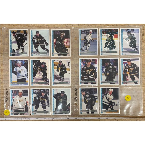 Lot Of 17 Hockey Cards (North Stars)