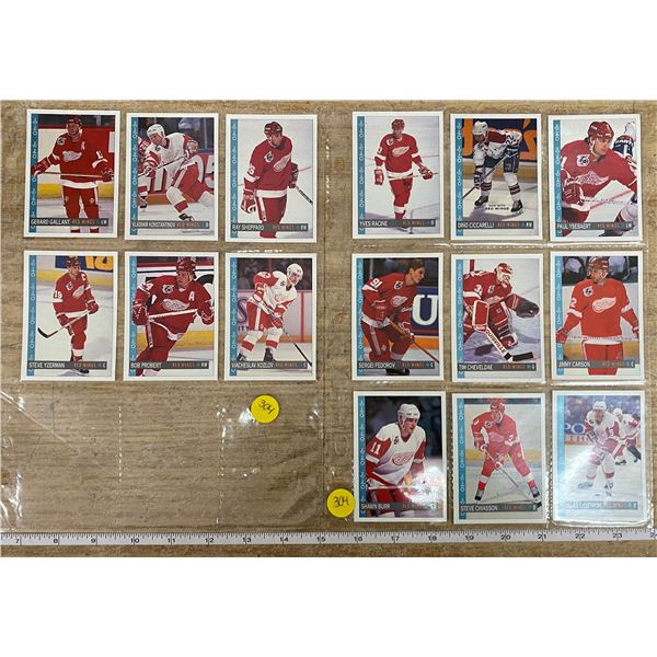 Lot Of 15 Hockey Cards (Red Wings)