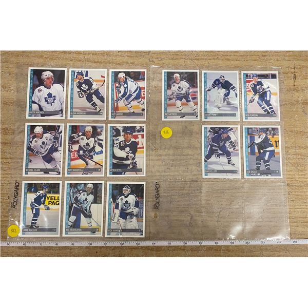 Lot Of 14 Hockey Cards (Maple Leaf's)