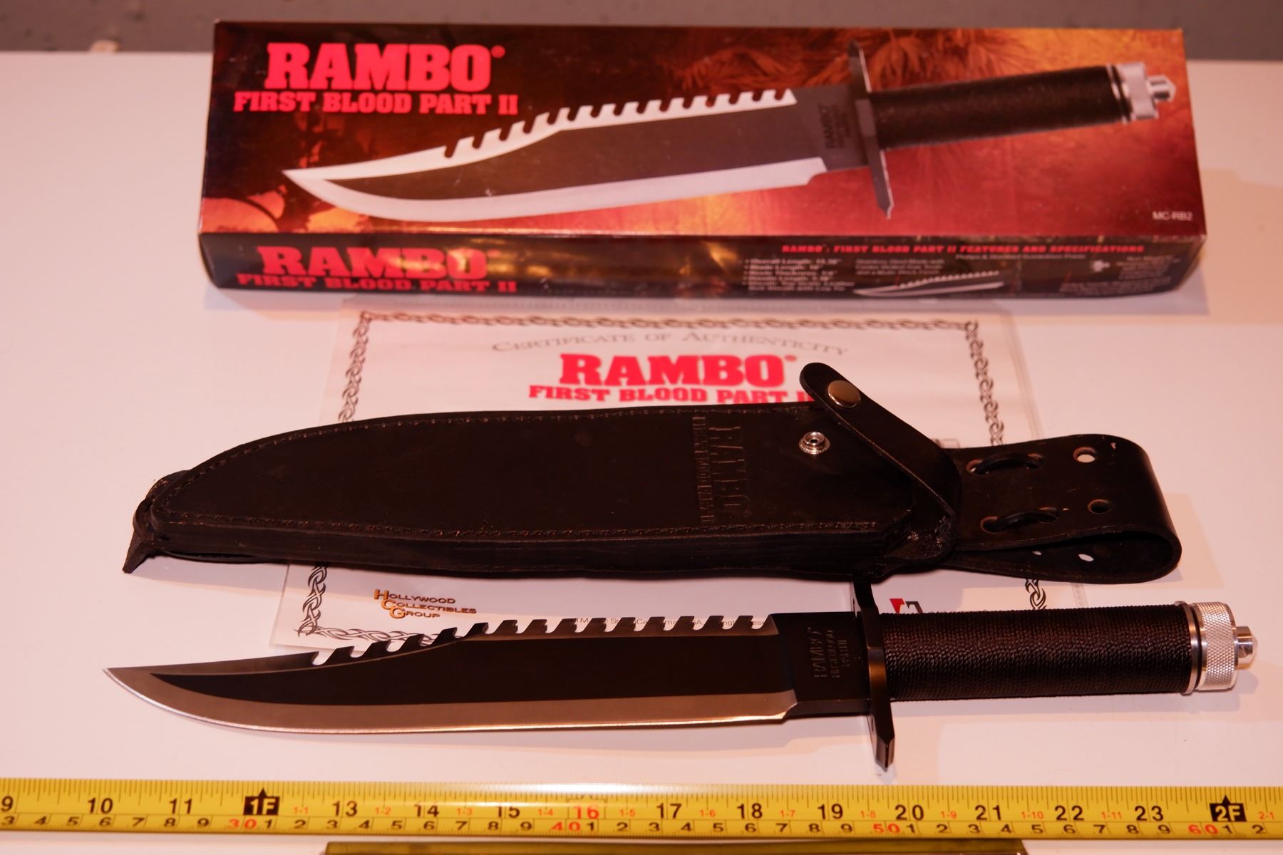 Replica Rambo First Blood Part II Knife W Sheath Schmalz Auctions replica-rambo-first-blood-part-ii-knife-w-sheath-schmalz-auctions