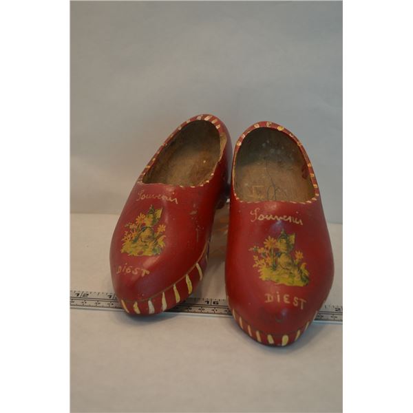 Vintage 1960's pair Dutch Wooden Shoes