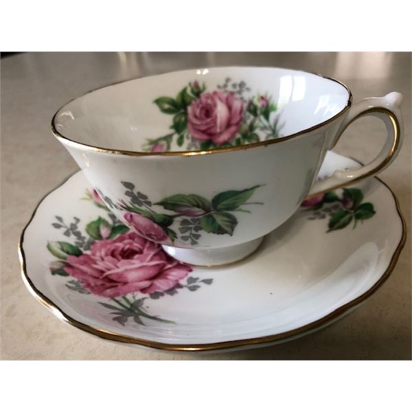 Vintage Melba Fine Bone China -"Small Pink Rose"
