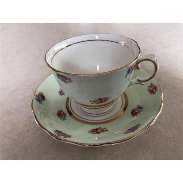 Vintage Colclough Fine Bone China "Pale Green Floral"